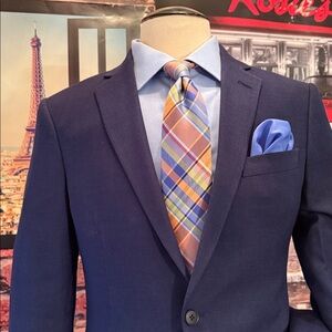 Nordstrom Blue Patterned Blazer